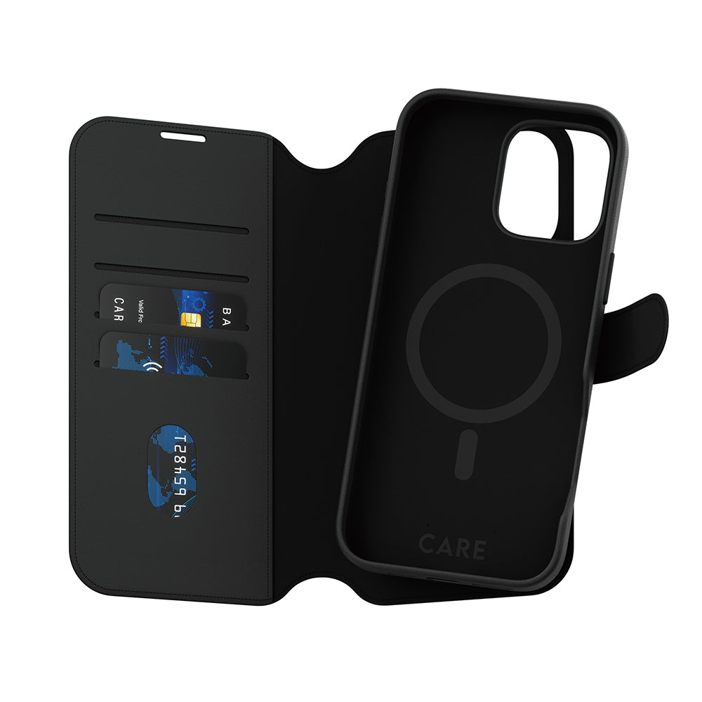 MagSafe Case for Apple iPhone 16 Pro Max, PanzerGlass, Care Feature Tango Two-in-One, Black