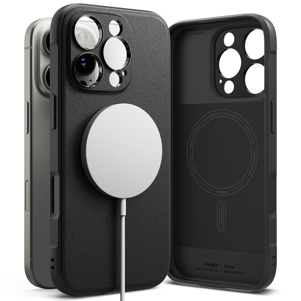 MagSafe-kuori Apple iPhone 16 Pro Maxille, Ringke, Onyx, Musta