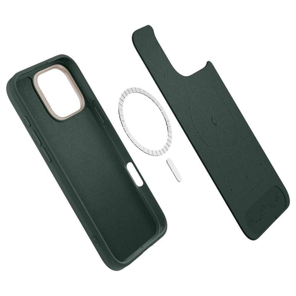 MagSafe Case for Apple iPhone 16 Pro Max, Spigen, Cyrill Kajuk, Satin Green ACS08398