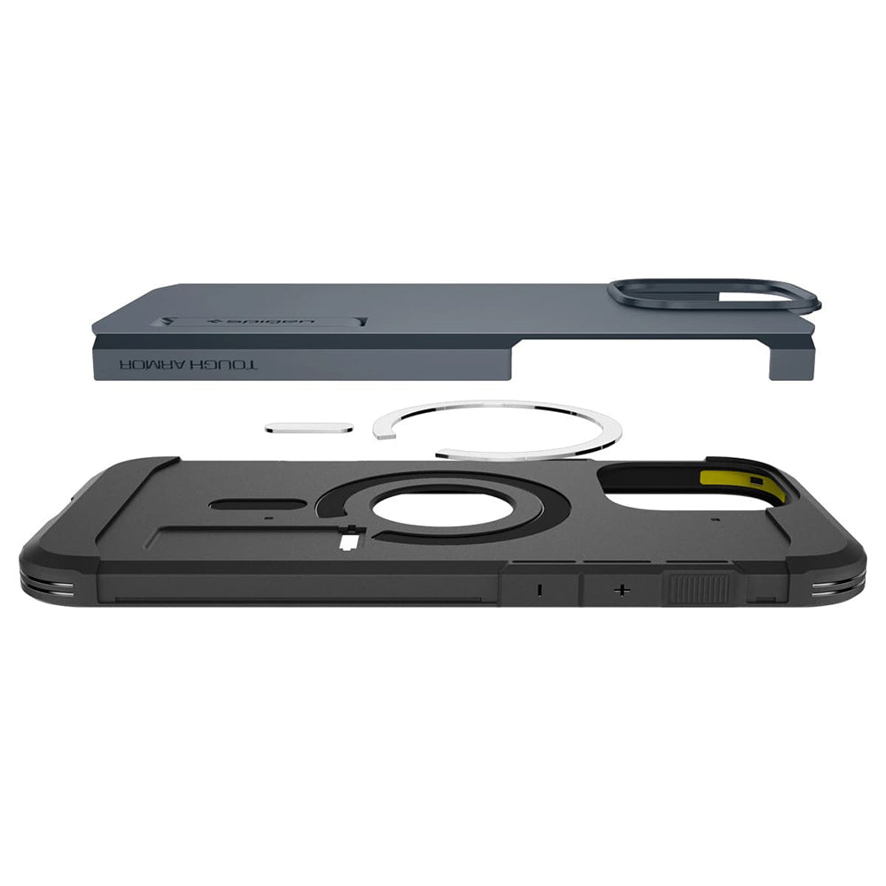 MagSafe-kotelo Apple iPhone 16 Pro Maxille, Spigen, Tough Armor, Sininen ACS08014