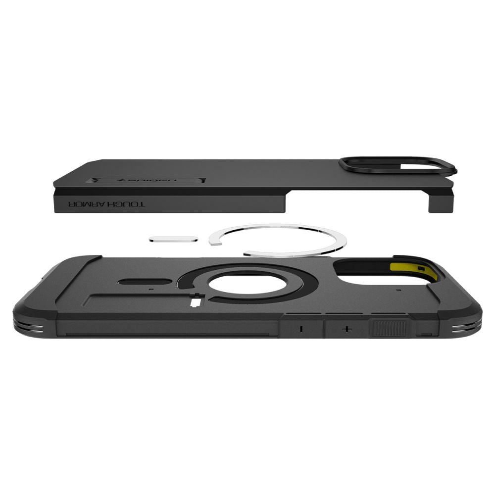 MagSafe-kotelo Apple iPhone 16 Pro Maxille, Spigen, Tough Armor, Musta