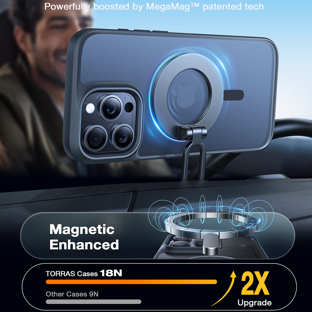 MagSafe-kotelo Apple iPhone 16 Pro Maxille, Torras, Guardian, Musta