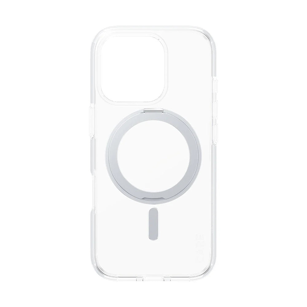 MagSafe-kotelo Apple iPhone 16 Prolle, PanzerGlass, Tukijalkaominaisuus, Hopeanvärinen Läpinäkyvä