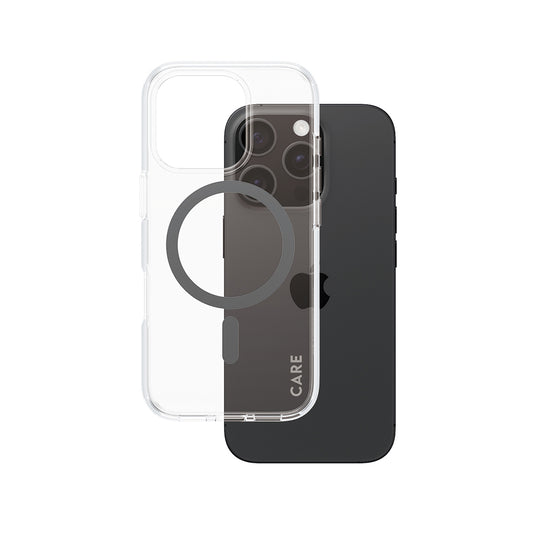 MagSafe-kotelo Apple iPhone 16 Prolle, PanzerGlass, Care Urban Combat, Musta Läpinäkyvä