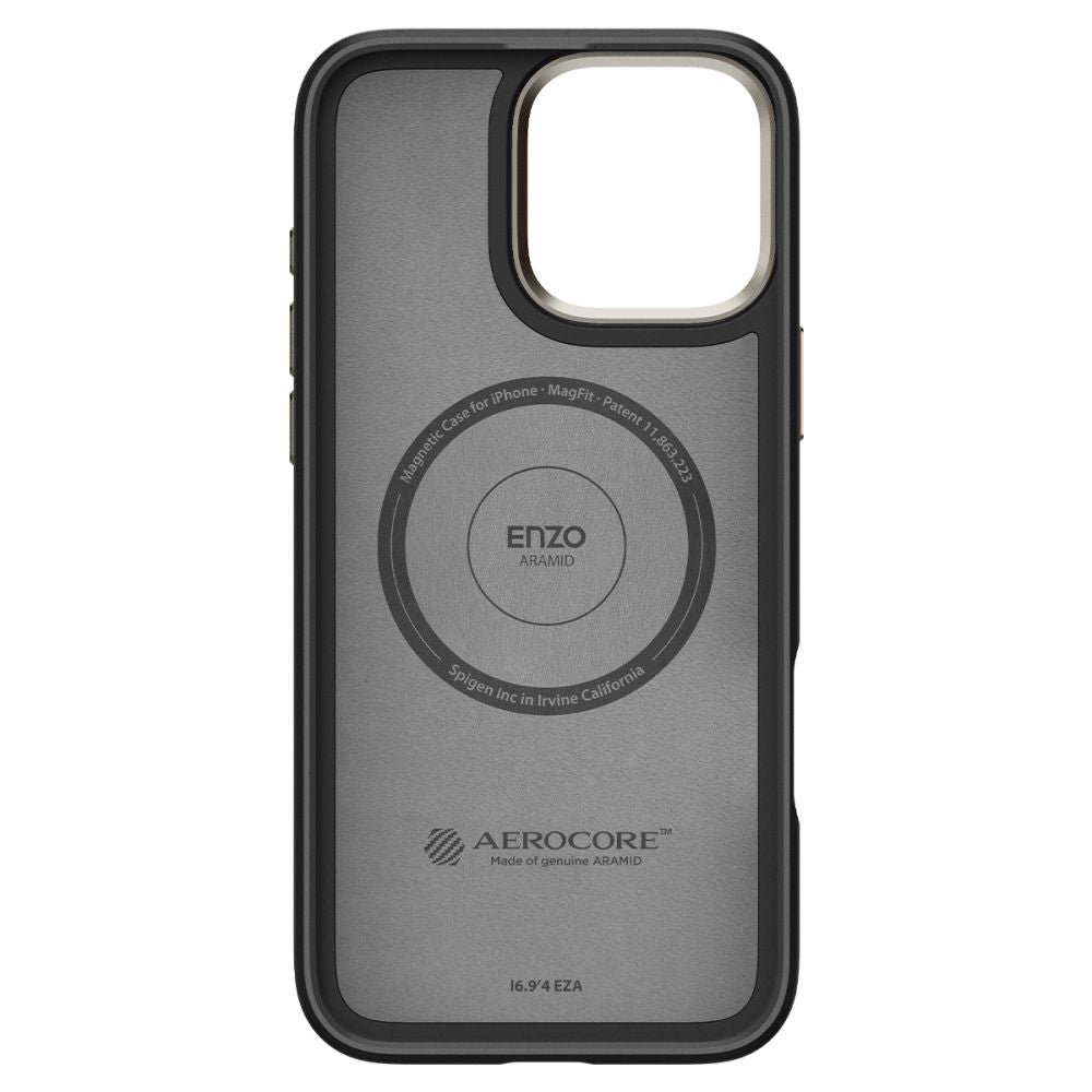 MagSafe Case for Apple iPhone 16 Pro, Spigen, Enzo Aramid, Black