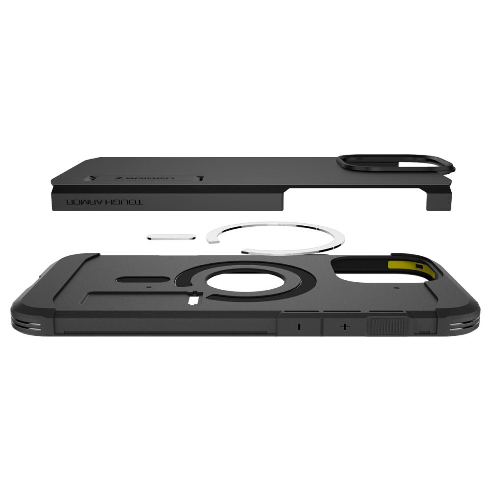 MagSafe-kuori Apple iPhone 16 Pro:lle, Spigen, Tough Armor, Musta ACS08146
