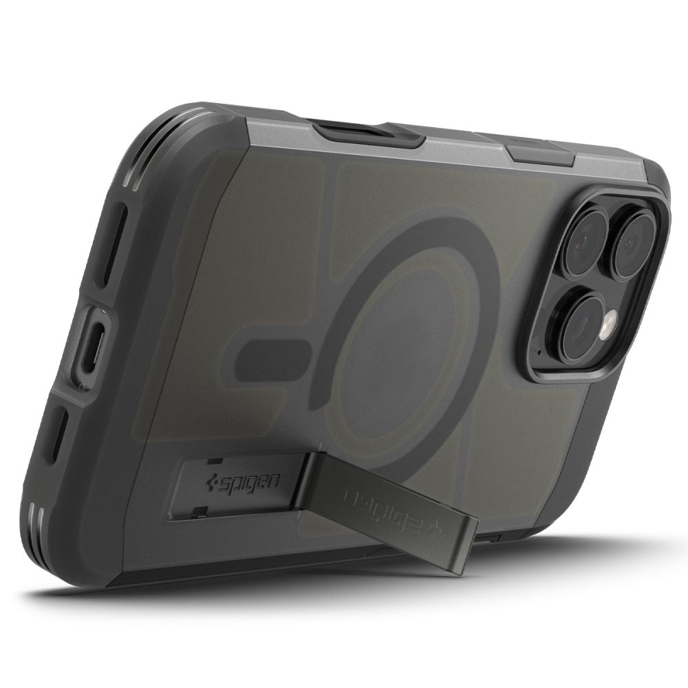 MagSafe-kotelo Apple iPhone 16 Prolle, Spigen, Tough Armor, Satinoitu Musta ACS09072
