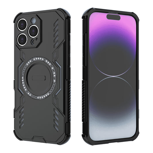 MagSafe-kuori Apple iPhone 16 Pro:lle, Techsuit, ArmorMag, Musta