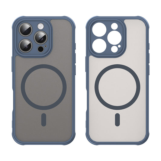 MagSafe-kuori Apple iPhone 16 Pro:lle, Techsuit, HaloFrost II, Laivastonsininen