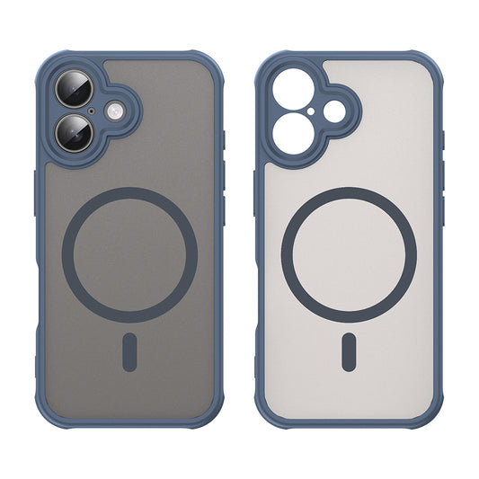 MagSafe-kuori Apple iPhone 16:lle, Techsuit, HaloFrost II, Laivastonsininen