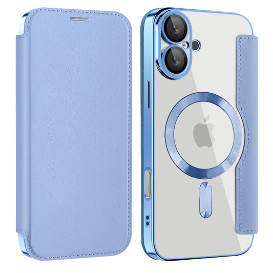 MagSafe-kuori Apple iPhone 16:lle, Techsuit, SmartMag Book, Sininen
