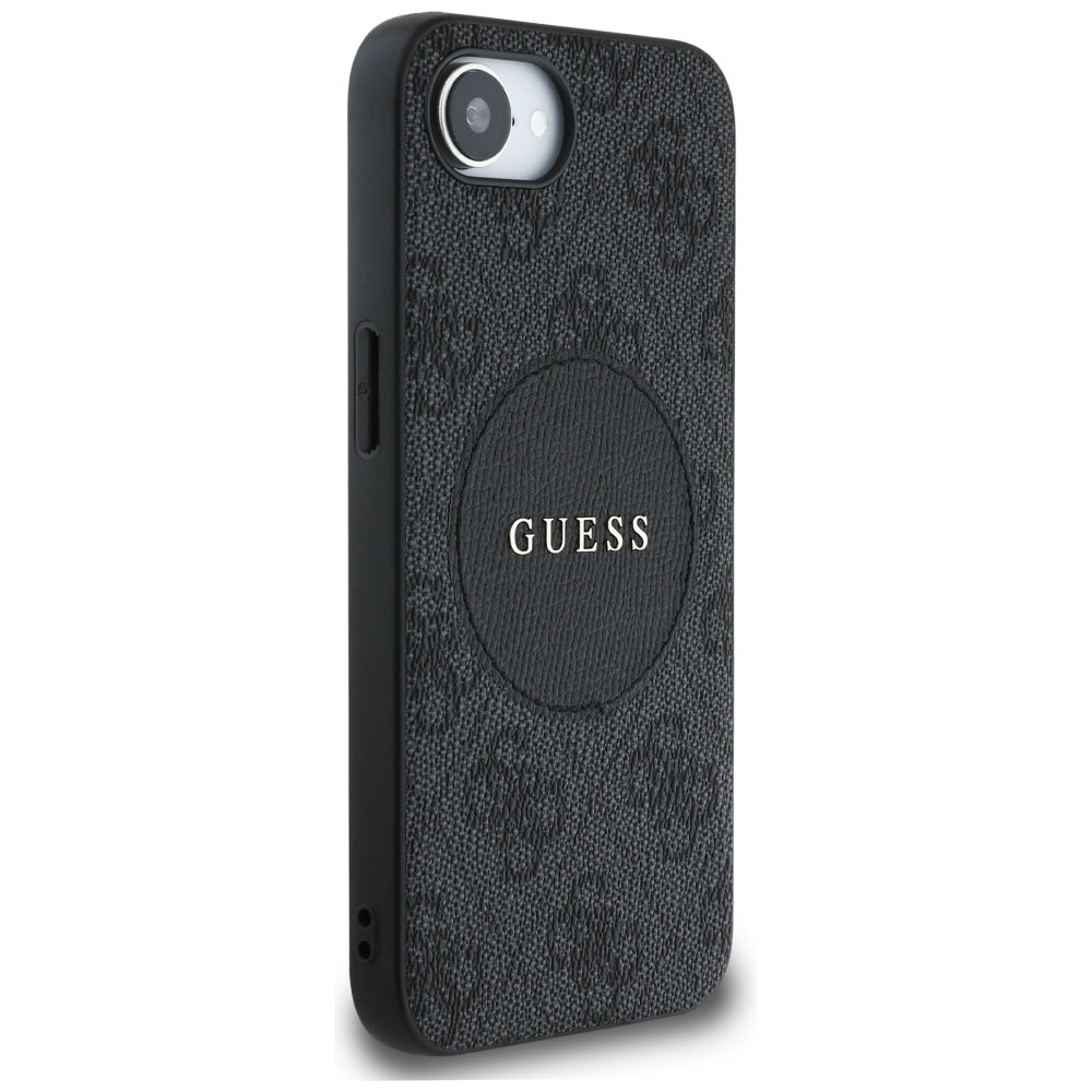 MagSafe-kotelo Apple iPhone 17e / 16e, Guess, 4G Circle Classic Logo, Ruskea
