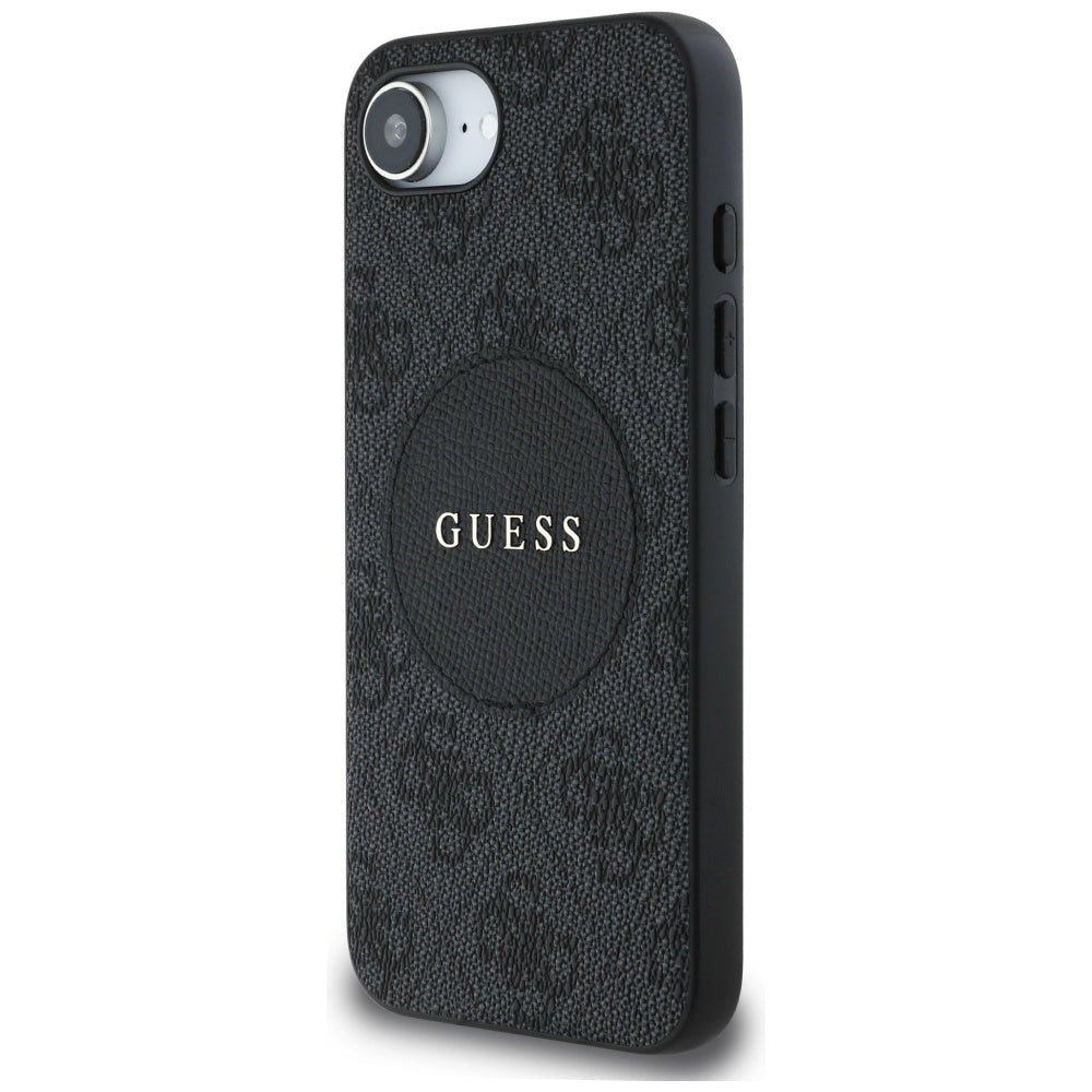 MagSafe-kotelo Apple iPhone 17e / 16e, Guess, 4G Circle Classic Logo, Ruskea