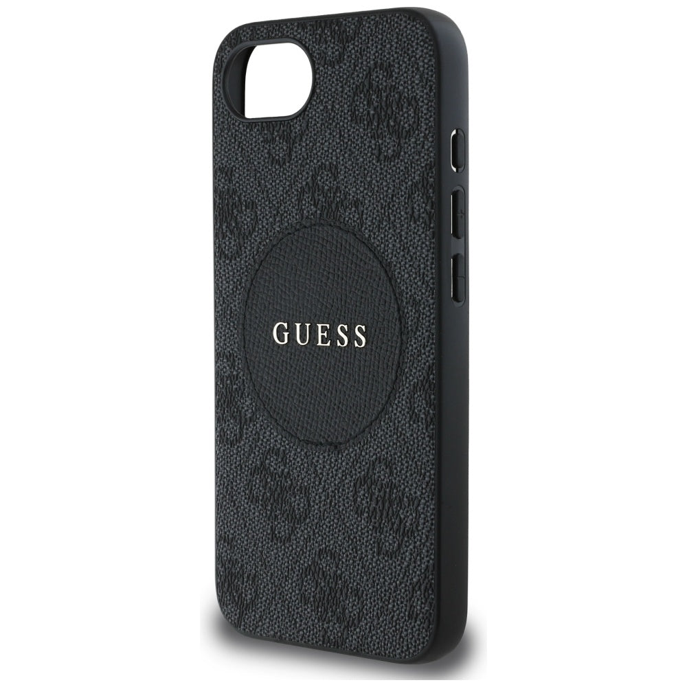 MagSafe-kotelo Apple iPhone 17e / 16e, Guess, 4G Circle Classic Logo, Ruskea