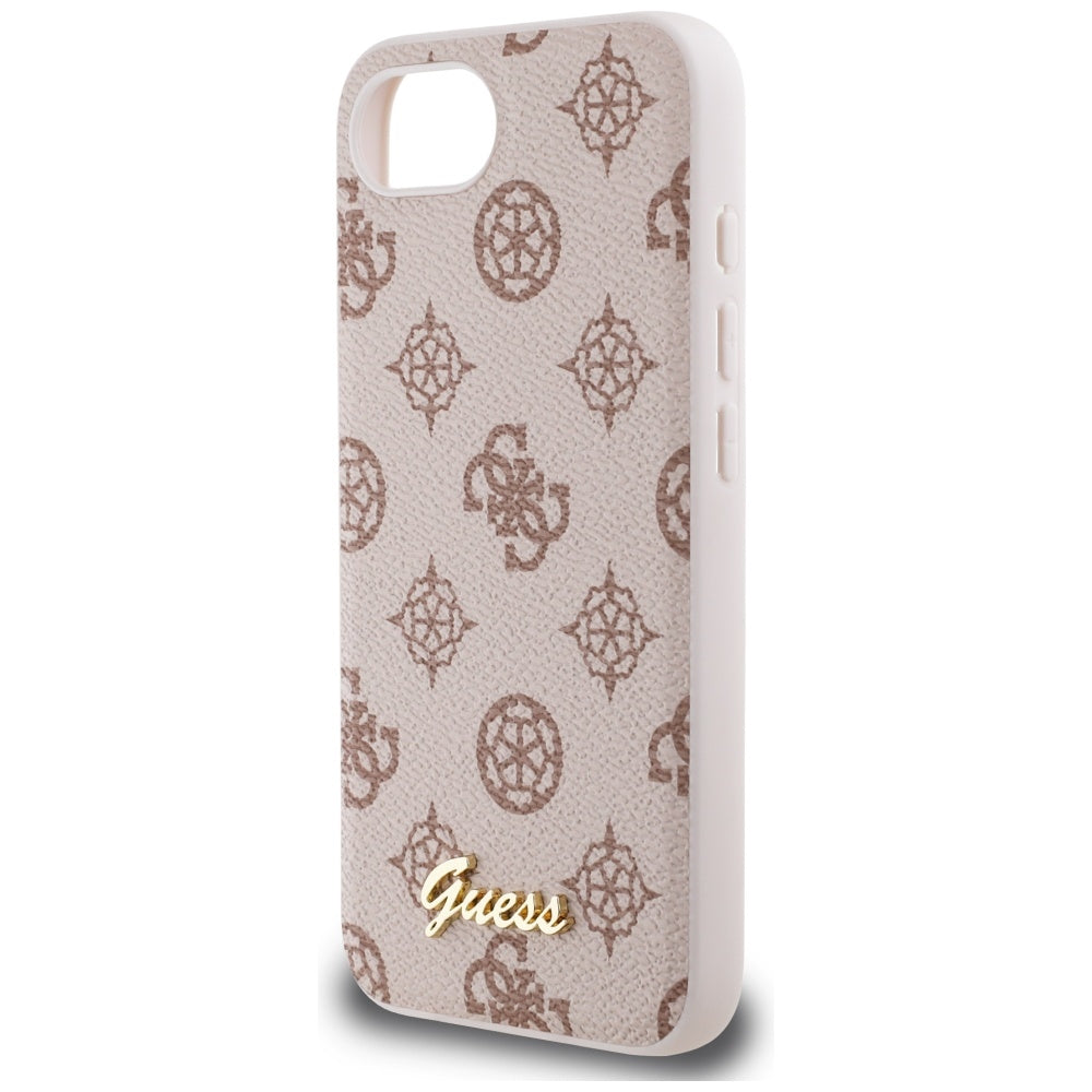 MagSafe-kotelo Apple iPhone 17e / 16e, Guess, Peony Script, Ruskea
