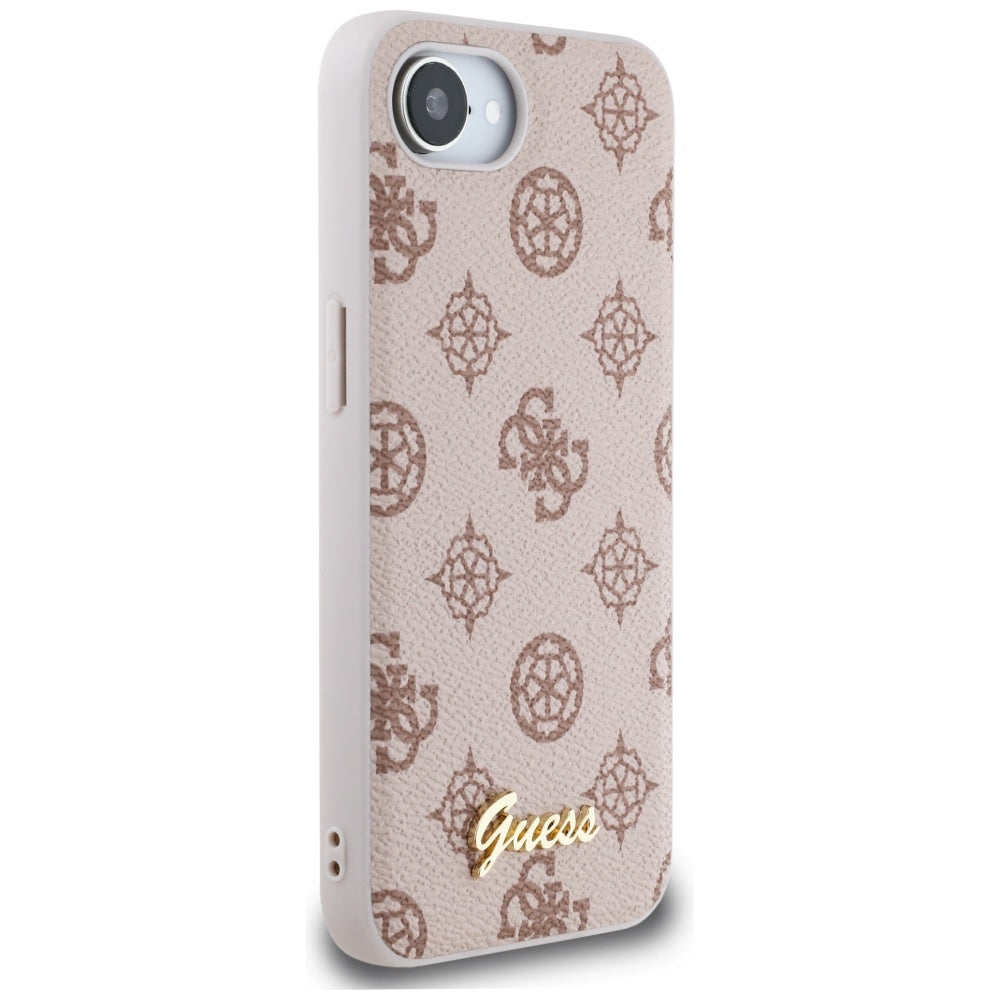 MagSafe-kotelo Apple iPhone 17e / 16e, Guess, Peony Script, Ruskea