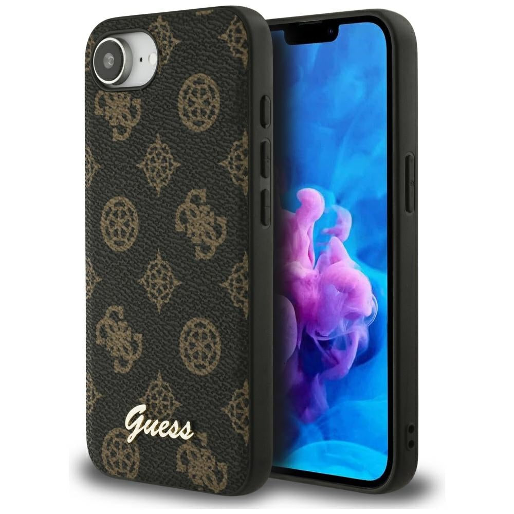 MagSafe-kotelo Apple iPhone 17e / 16e, Guess, Peony Script, Musta