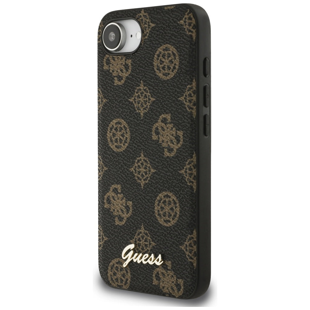 MagSafe-kotelo Apple iPhone 17e / 16e, Guess, Peony Script, Musta