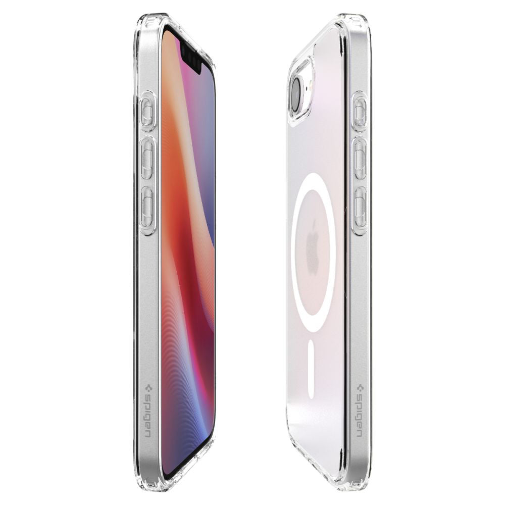 MagSafe-kotelo Apple iPhone 17e / 16e, Spigen, Ultra Hybrid, Satinoitu Valkoinen