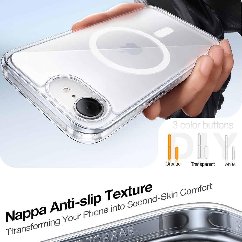 MagSafe-kotelo Apple iPhone 17e / 16e, Torras, Guardian, Läpinäkyvä