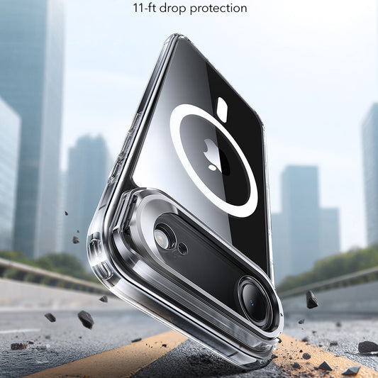 MagSafe Case for Apple iPhone 17 Air, ESR, Classic Hybrid Kickstand, Transparent