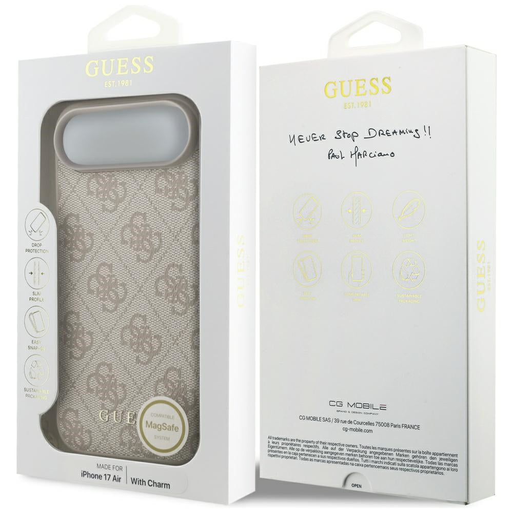 MagSafe-kotelo Apple iPhone 17 Airille, Guess, 4G Charm Cradle, Pinkki