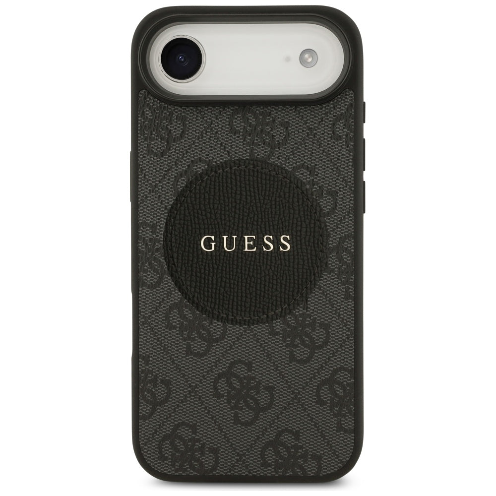 MagSafe-kotelo Apple iPhone 17 Airille, Guess, 4G Circle Classic Logo, Musta