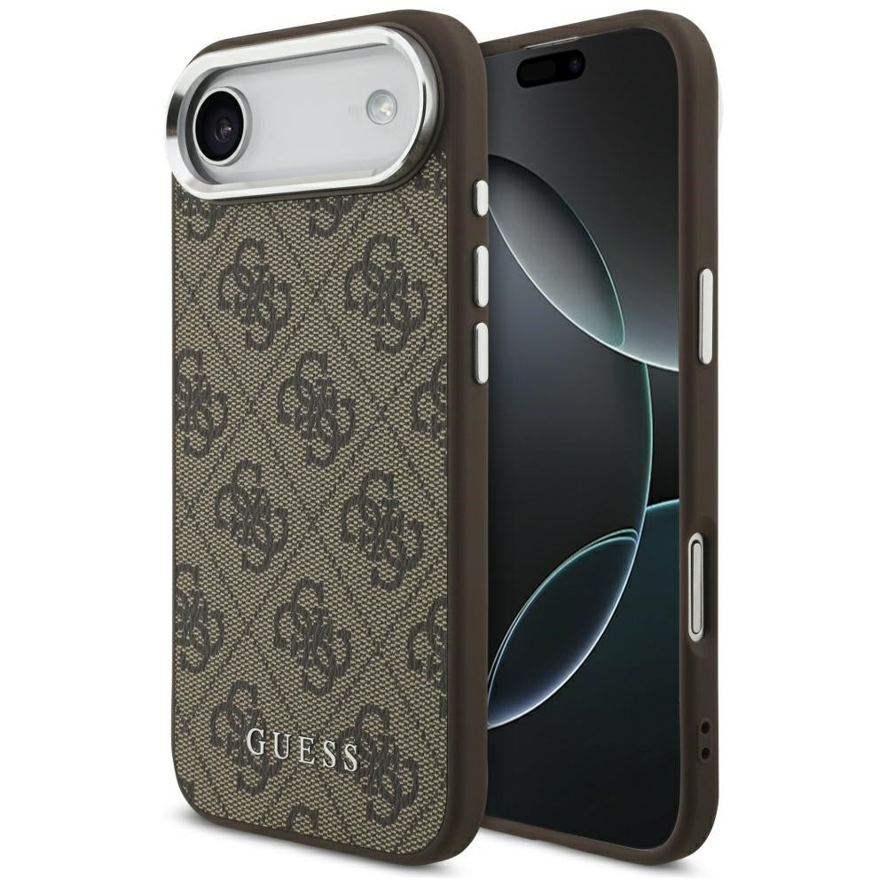 MagSafe-kotelo Apple iPhone 17 Airille, Guess, 4G Classic Logo, Ruskea