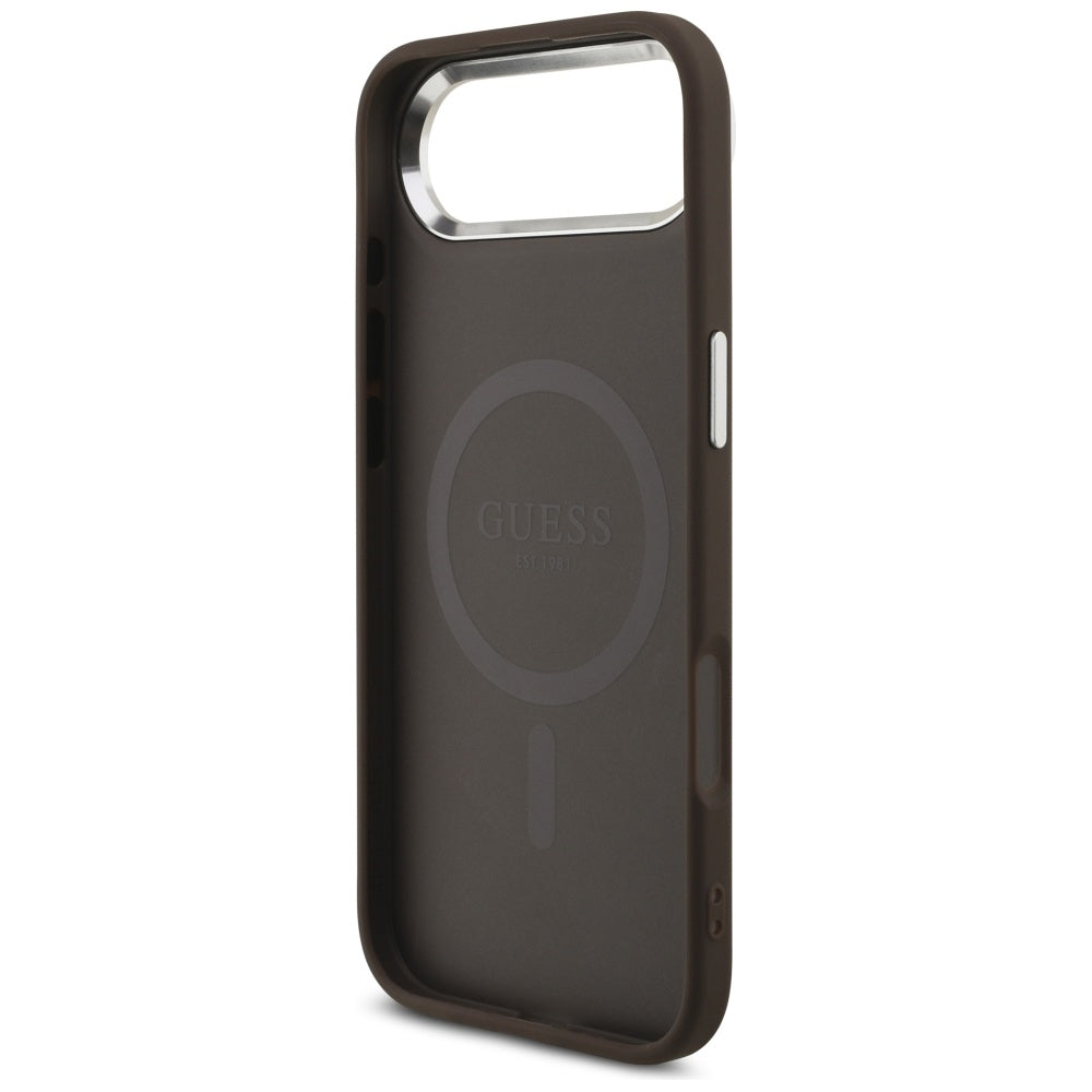 MagSafe-kotelo Apple iPhone 17 Airille, Guess, 4G Classic Logo, Ruskea