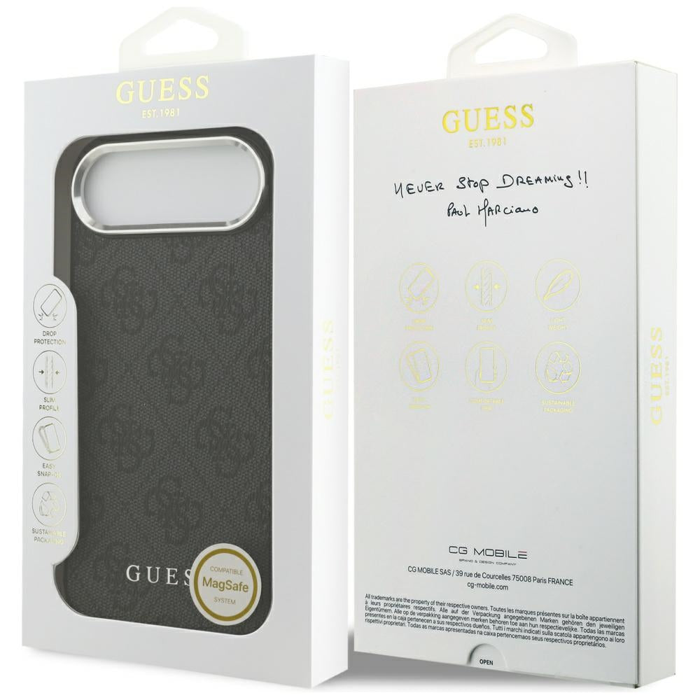 MagSafe-kotelo Apple iPhone 17 Airille, Guess, 4G Classic Logo, Musta