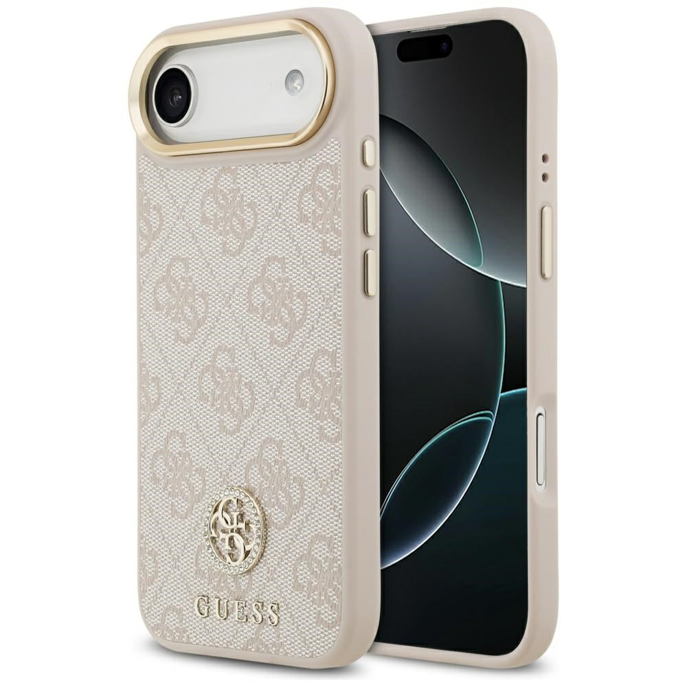 MagSafe-kotelo Apple iPhone 17 Airille, Guess, 4G Strass -logo, Pinkki