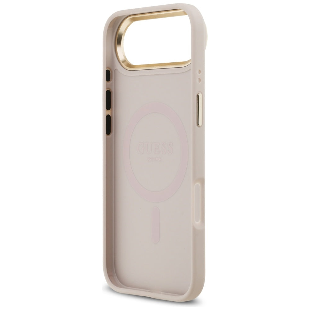 MagSafe-kotelo Apple iPhone 17 Airille, Guess, 4G Strass -logo, Pinkki