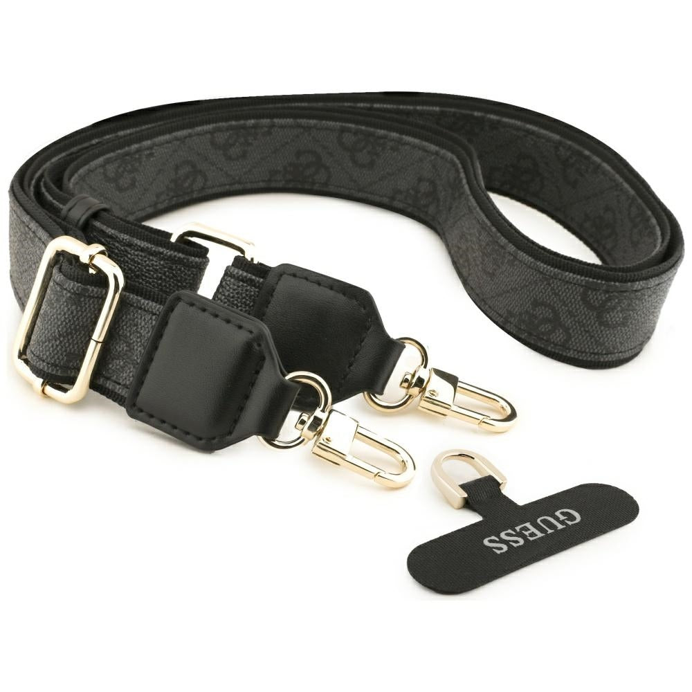 MagSafe-kotelo Apple iPhone 17 Airille, Guess, 4G Strass -logo isolla hihnalla, musta