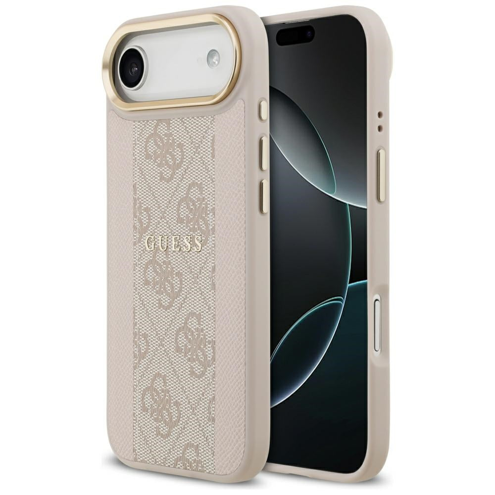 MagSafe-kotelo Apple iPhone 17 Airille, Guess, 4G Stripe, Pinkki