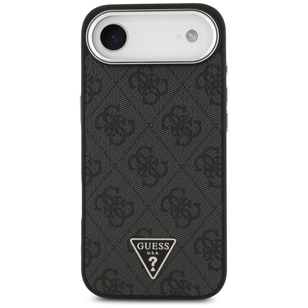 MagSafe-kotelo Apple iPhone 17 Airille, Guess, 4G Triangle Logo, Musta Hopea