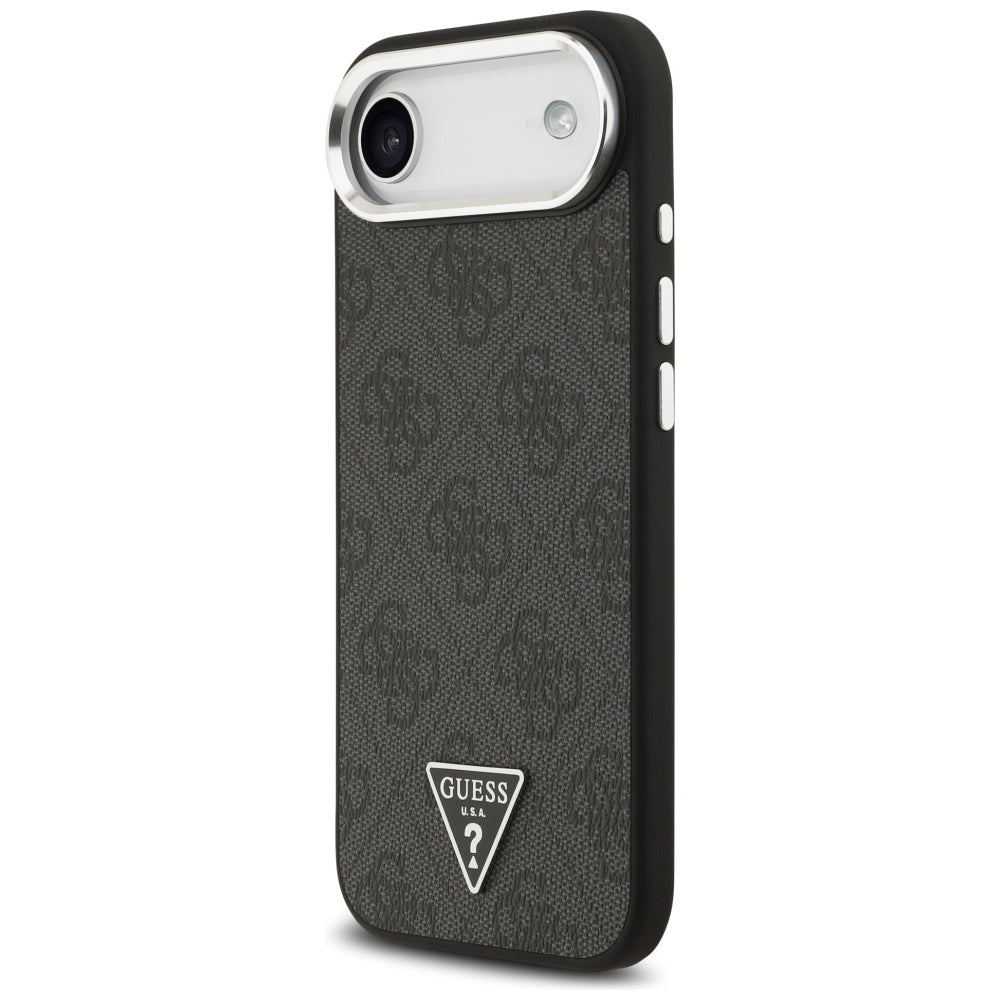 MagSafe-kotelo Apple iPhone 17 Airille, Guess, 4G Triangle Logo, Musta Hopea