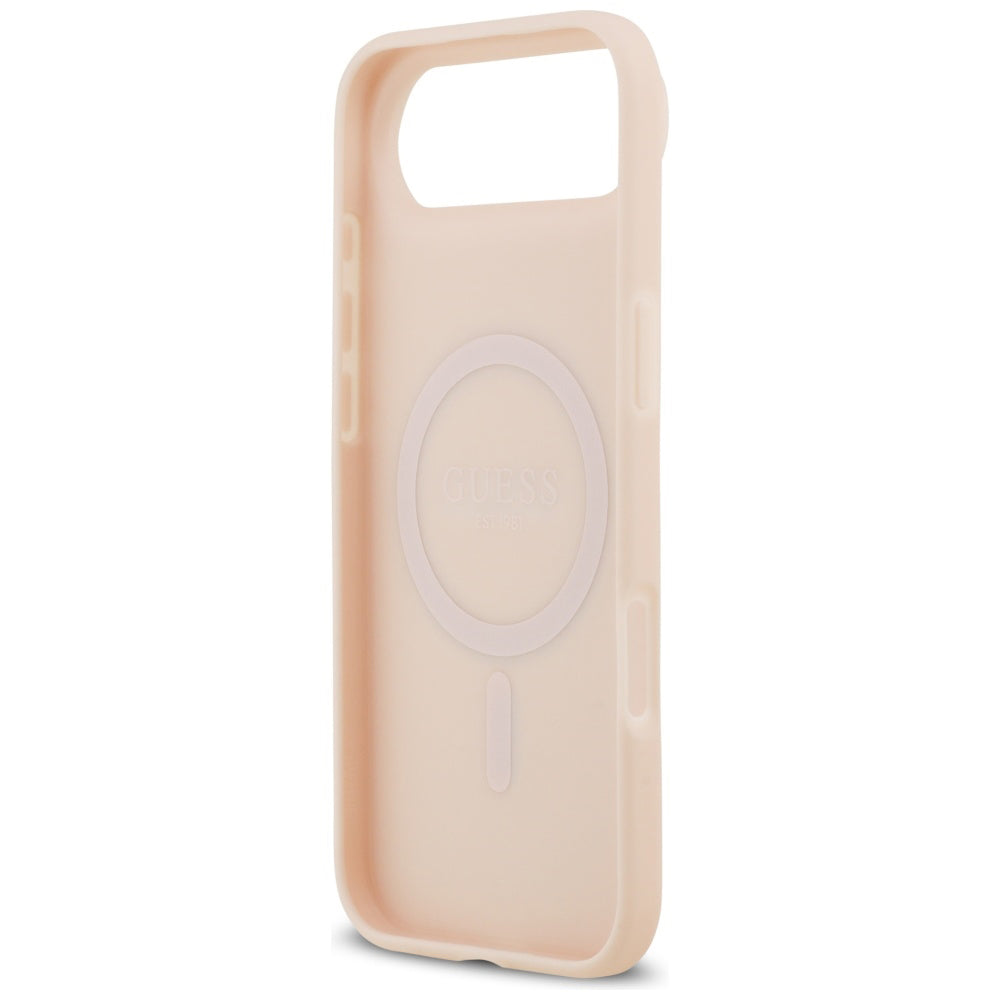 MagSafe-kotelo Apple iPhone 17 Airille, Guess, Grained Flowers, Pinkki