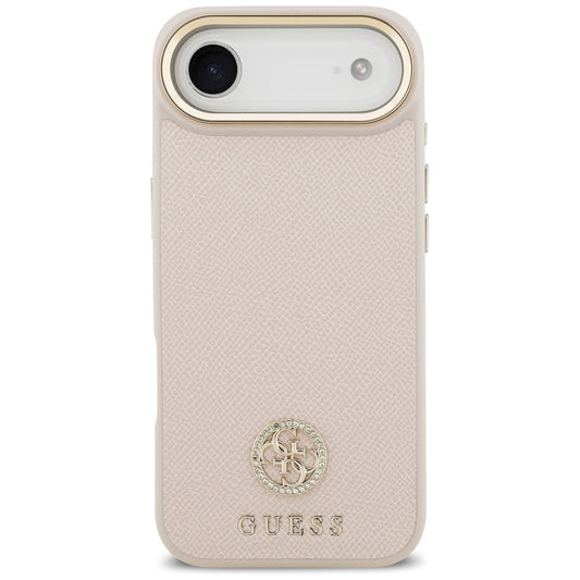 MagSafe-kotelo Apple iPhone 17 Airille, Guess, Grained Strass Logo, Pinkki