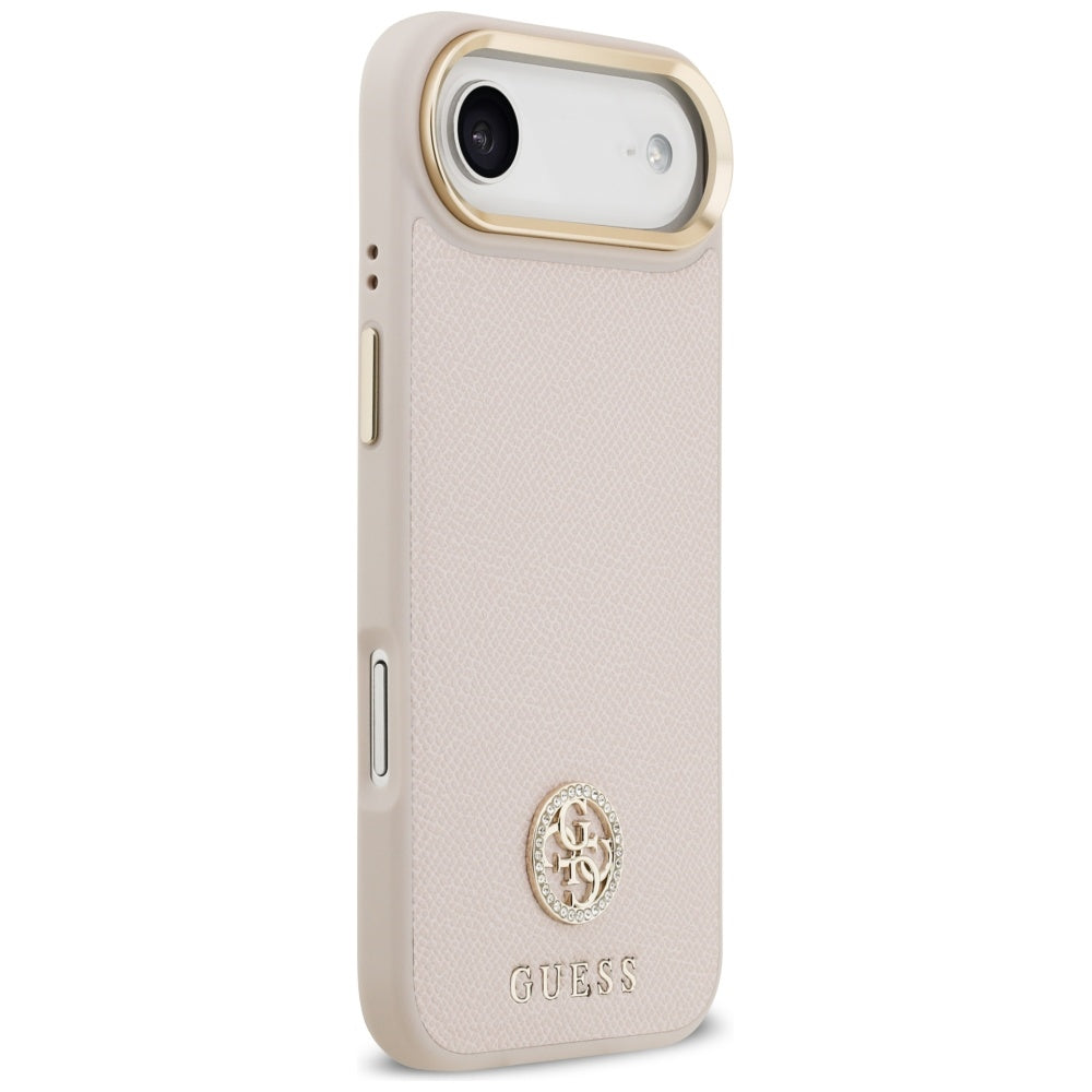 MagSafe-kotelo Apple iPhone 17 Airille, Guess, Grained Strass Logo, Pinkki