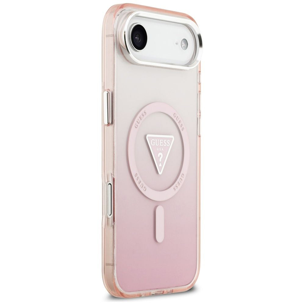 MagSafe-kotelo Apple iPhone 17 Airille, Guess, IML Gradient Triangle -logo, Pinkki