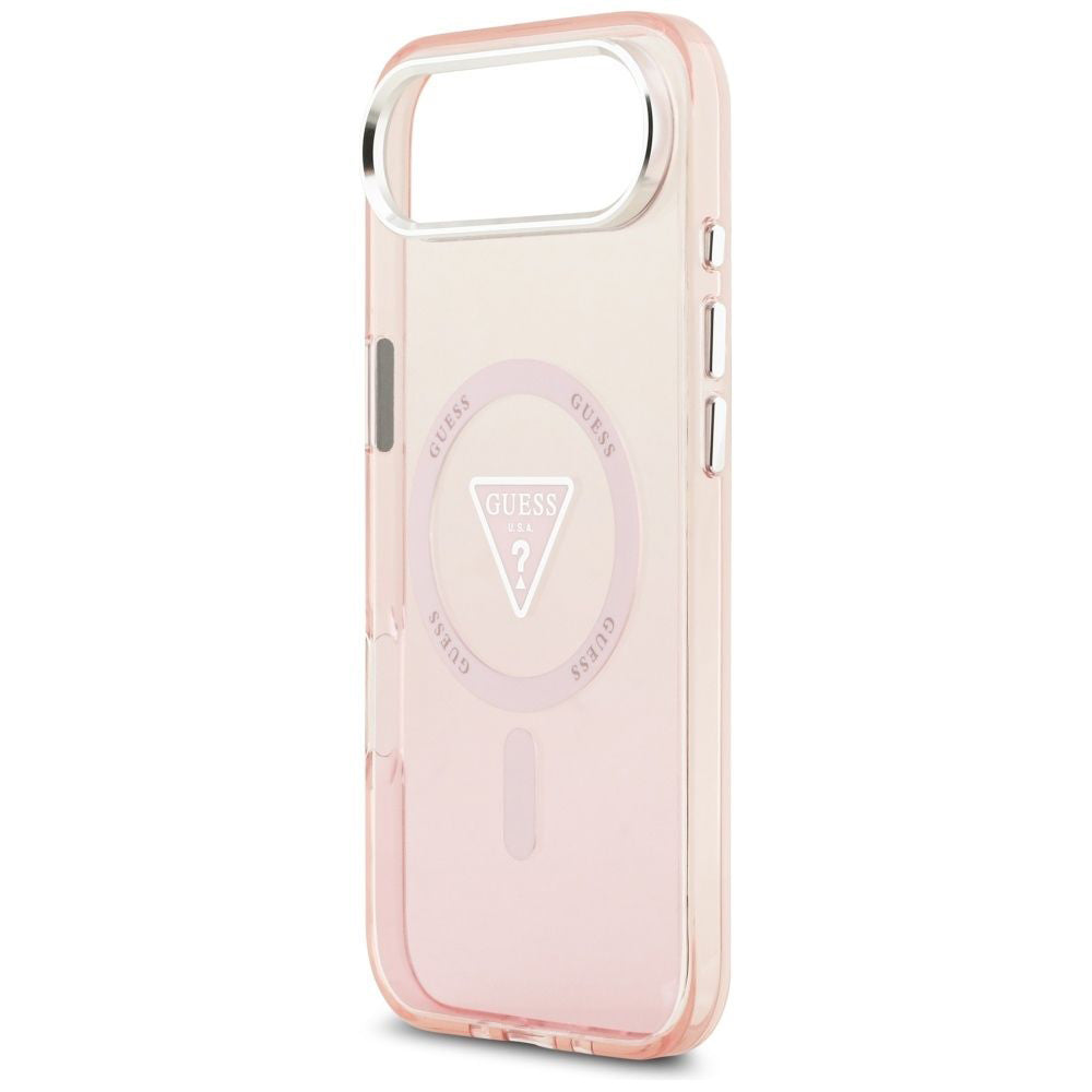 MagSafe-kotelo Apple iPhone 17 Airille, Guess, IML Gradient Triangle -logo, Pinkki