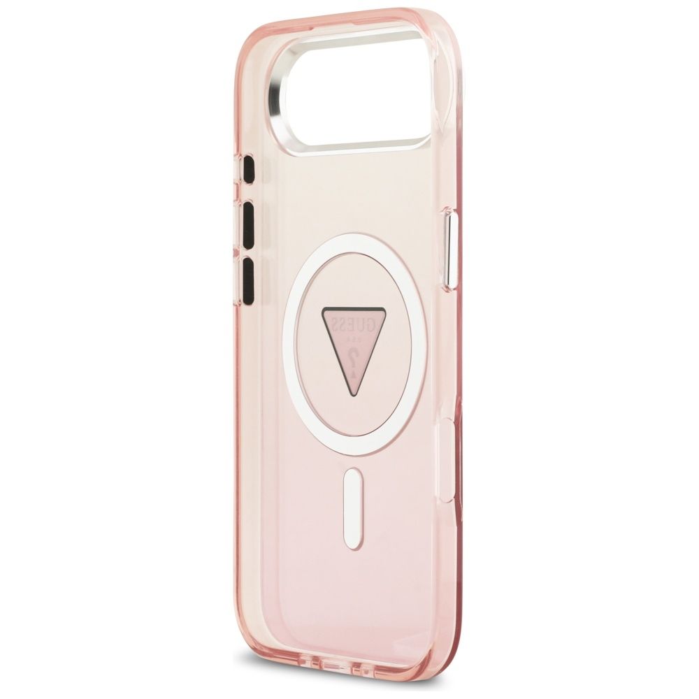 MagSafe-kotelo Apple iPhone 17 Airille, Guess, IML Gradient Triangle -logo, Pinkki