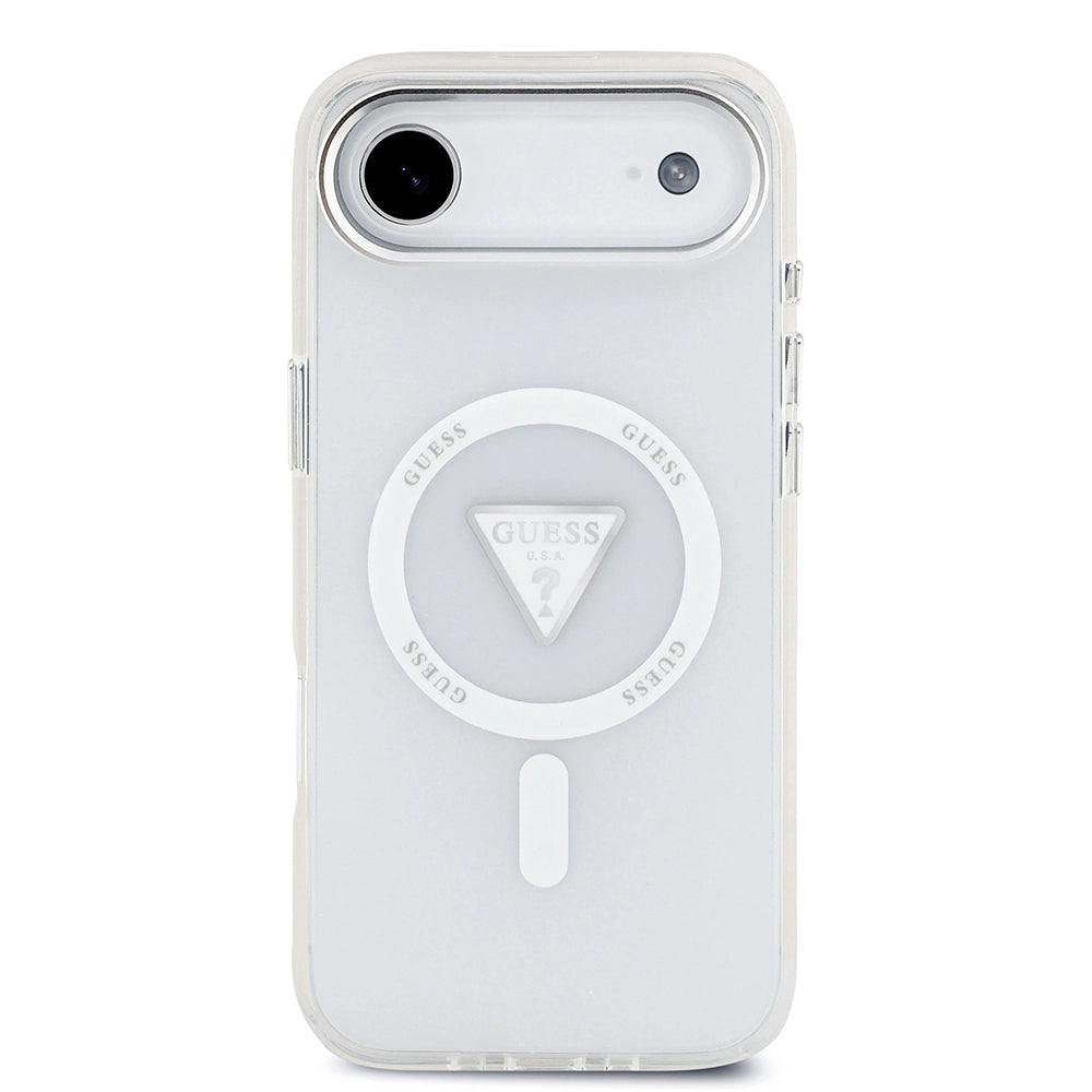 MagSafe-kotelo Apple iPhone 17 Airille, Guess, IML Gradient Triangle Logo, Läpinäkyvä