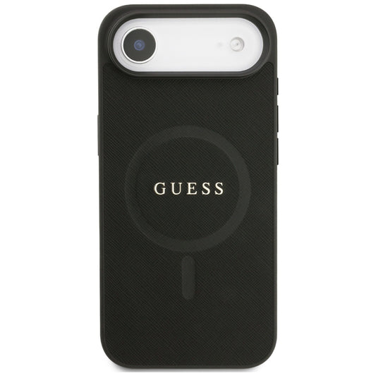 MagSafe-kotelo Apple iPhone 17 Airille, Guess, Saffiano Classic Logo, Musta