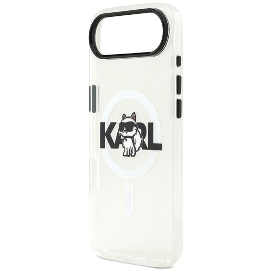 MagSafe-kotelo Apple iPhone 17 Airille, Karl Lagerfeld, IML Sketch Logo Choupette, Läpinäkyvä