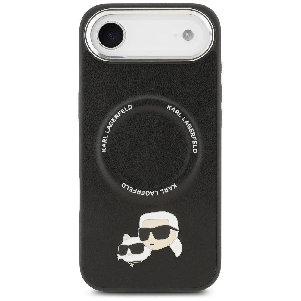 MagSafe-kotelo Apple iPhone 17 Airille, Karl Lagerfeld, Karl & Choupette Pins, Musta