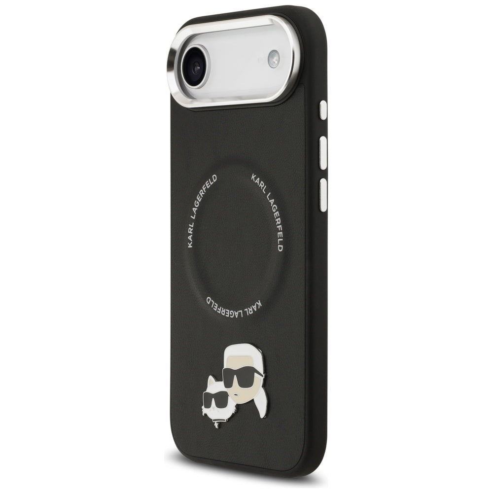 MagSafe-kotelo Apple iPhone 17 Airille, Karl Lagerfeld, Karl & Choupette Pins, Musta