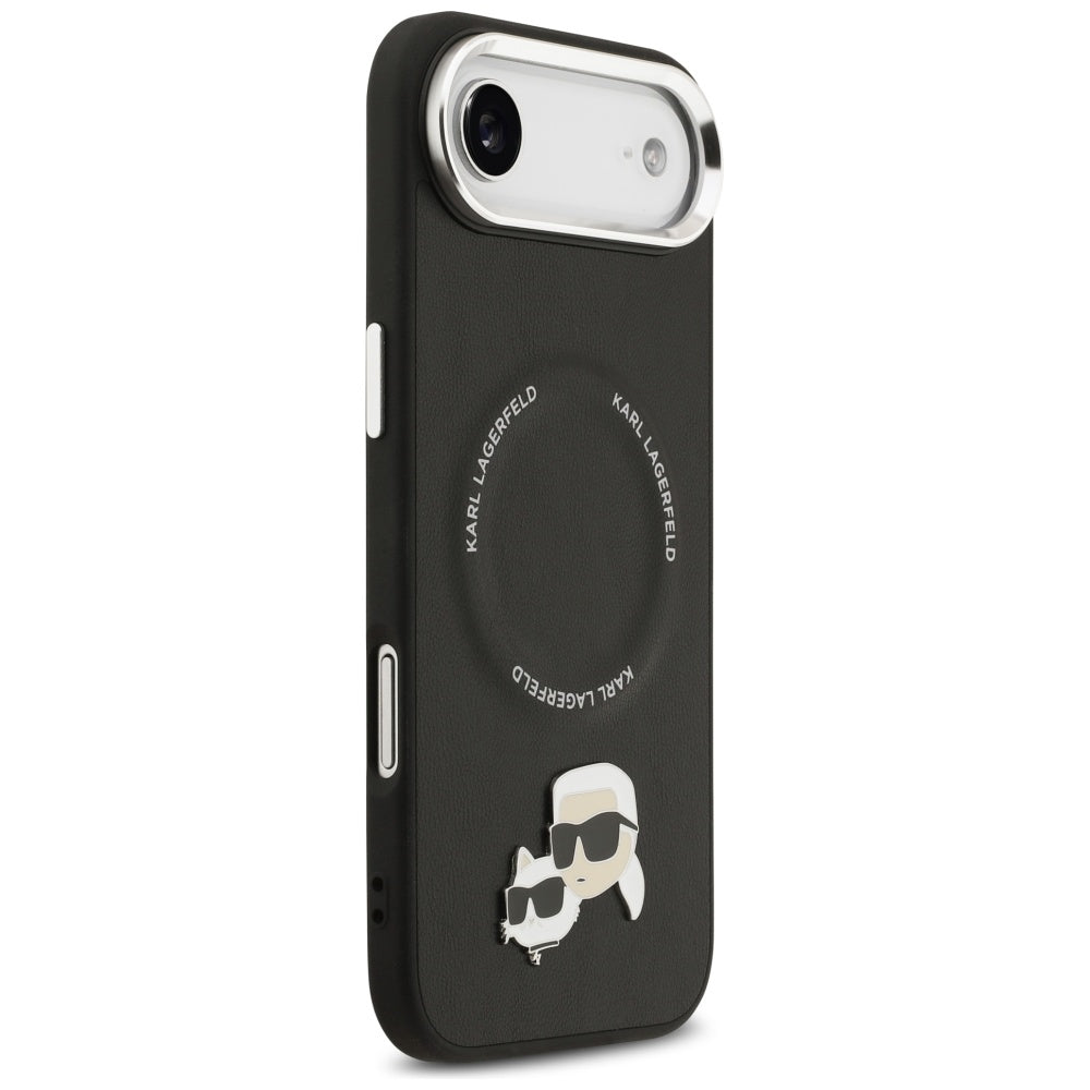 MagSafe-kotelo Apple iPhone 17 Airille, Karl Lagerfeld, Karl & Choupette Pins, Musta