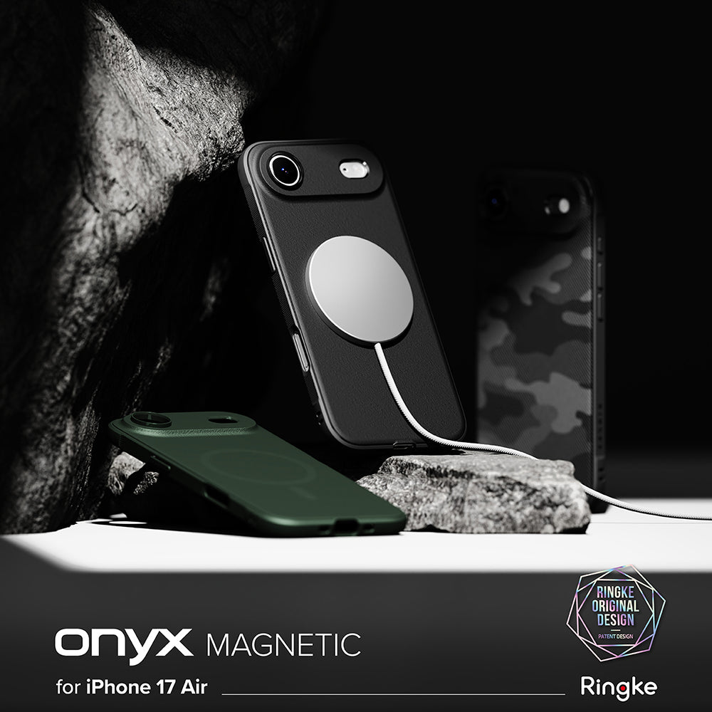 MagSafe-kotelo Apple iPhone 17 Airille, Ringke, Onyx, Musta