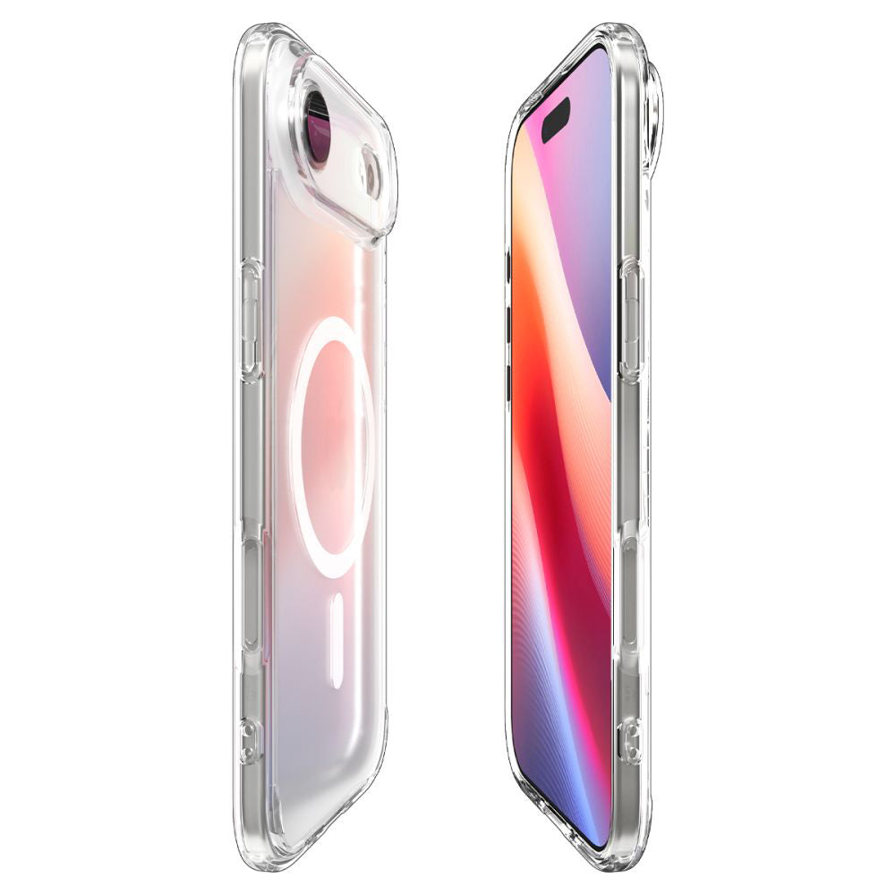 MagSafe-kotelo Apple iPhone 17 Airille, Spigen, Ultra Hybrid, Satinoitu Valkoinen